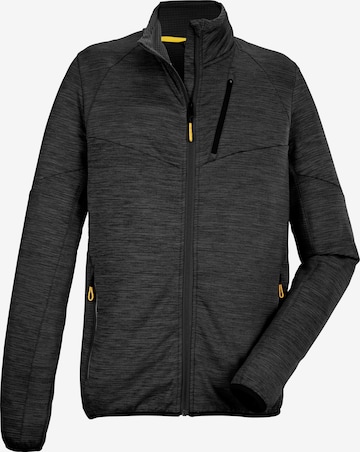 KILLTEC Athletic Fleece Jacket in Grey: front