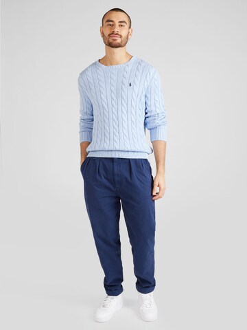 Polo Ralph Lauren Regular fit Пуловер 'DRIVER' в синьо