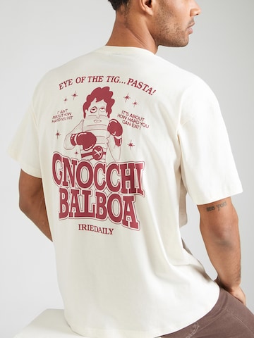 Iriedaily Тениска 'Gnocchi Balboa' в бяло