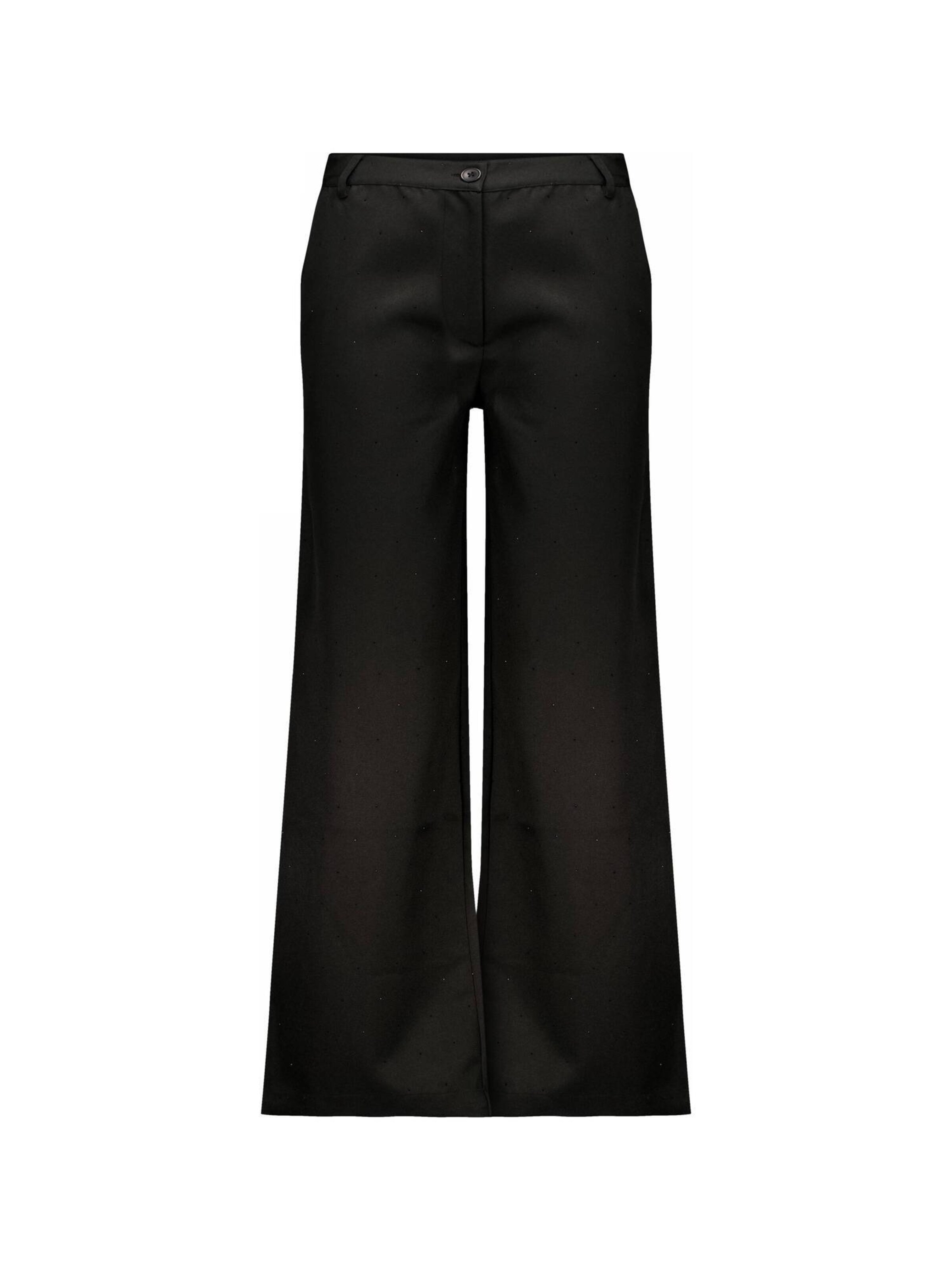 Wide Leg Pantalon 'Ikielle' Deeluxe en noir : devant