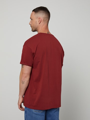 T-Shirt 'Alan' DAN FOX APPAREL en rouge