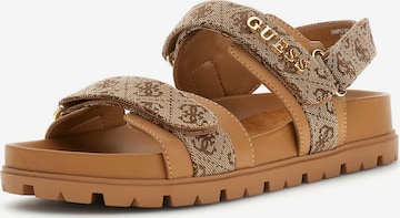 smėlio GUESS Sandalai 'FLORIZY2': priekis