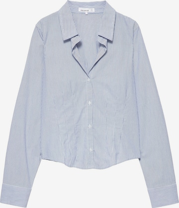Pull&Bear Blouse in Blauw: voorkant