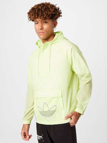 Veste mi-saison ADIDAS ORIGINALS en vert : devant