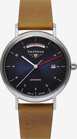 Bauhaus Analoog horloge in Blauw: voorkant