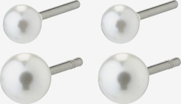 Boucles d'oreilles 'Johanne' Pilgrim en argent : devant