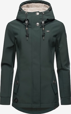 Ragwear Weatherproof jacket 'Monadde' in Green: front