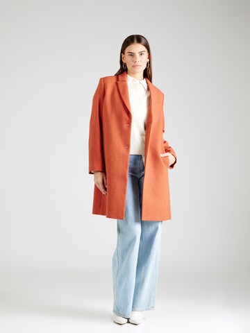 Manteau mi-saison Sisley en orange
