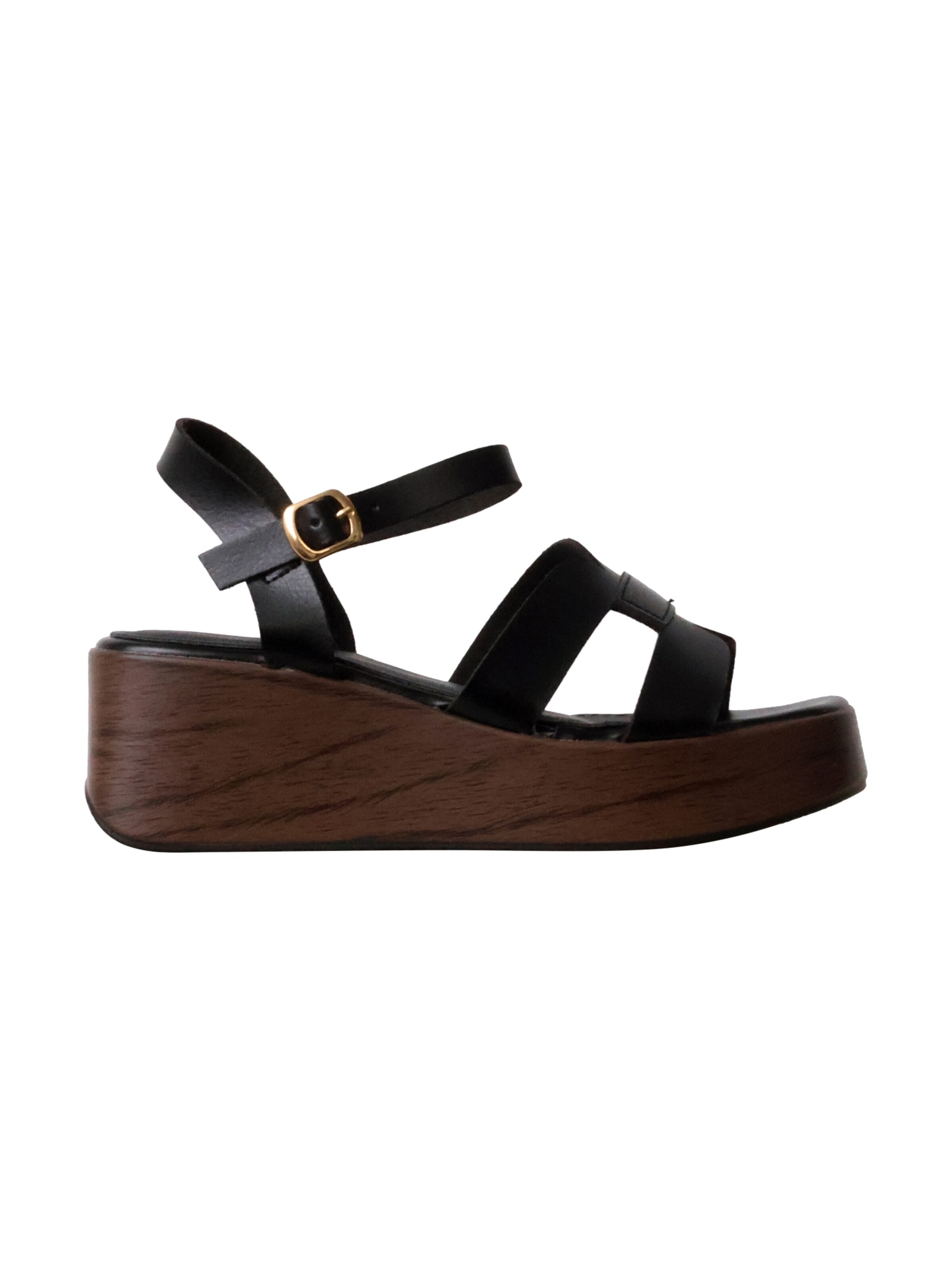 Sandalo 'Hohe Riemchensandalen von R and BE' di Super Mode in nero