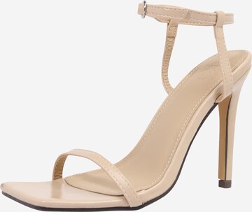 4th & Reckless Strap Sandals 'JAMES' in Beige: front