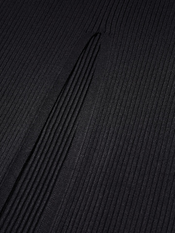 MANGO Pletena obleka 'MARTINEZ' | črna barva