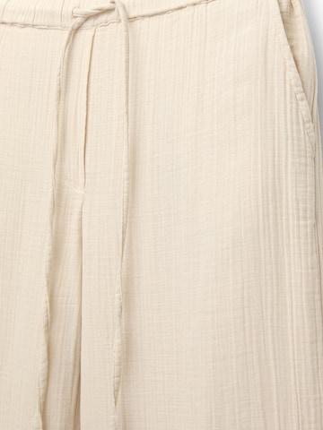 Pull&Bear Zvonové kalhoty Kalhoty – béžová