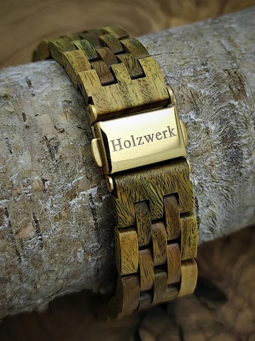 Holzwerk - Reloj analógico 'USLAR' en verde