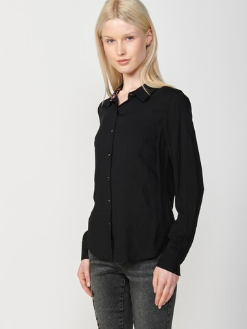 KOROSHI Blouse in Zwart