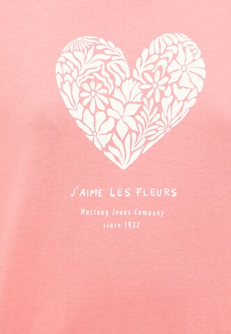 MUSTANG T-Shirt 'Alma' in Pink