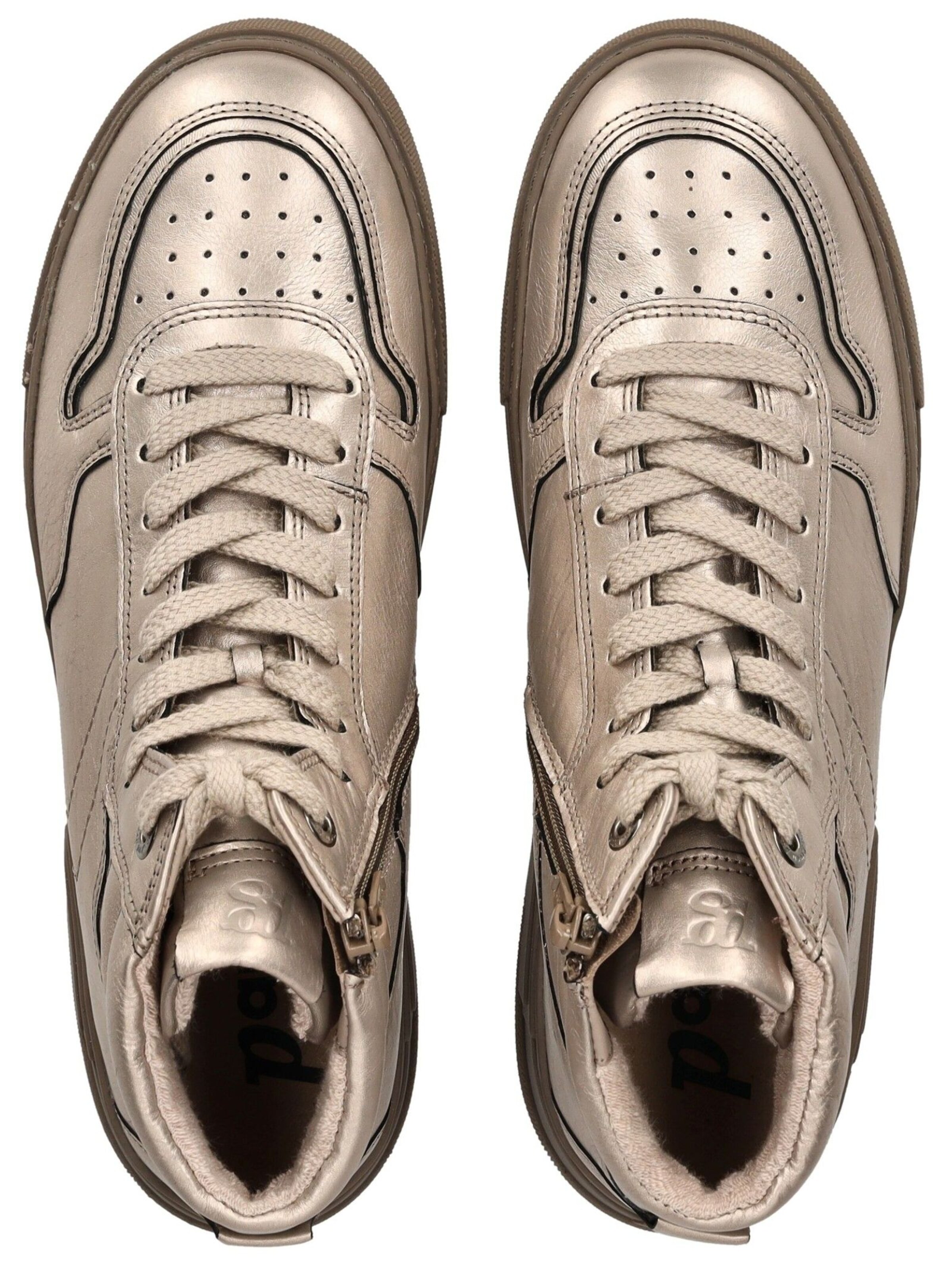 Sneaker alta di Paul Green in oro