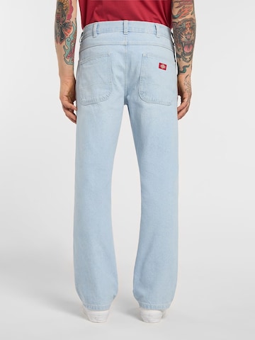 DICKIES regular Jeans '954 RELAXED STRAIGHT WORK JEANS' i blå