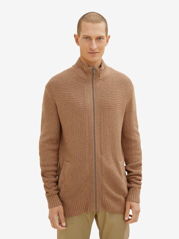 TOM TAILOR Strickjacke in Braun