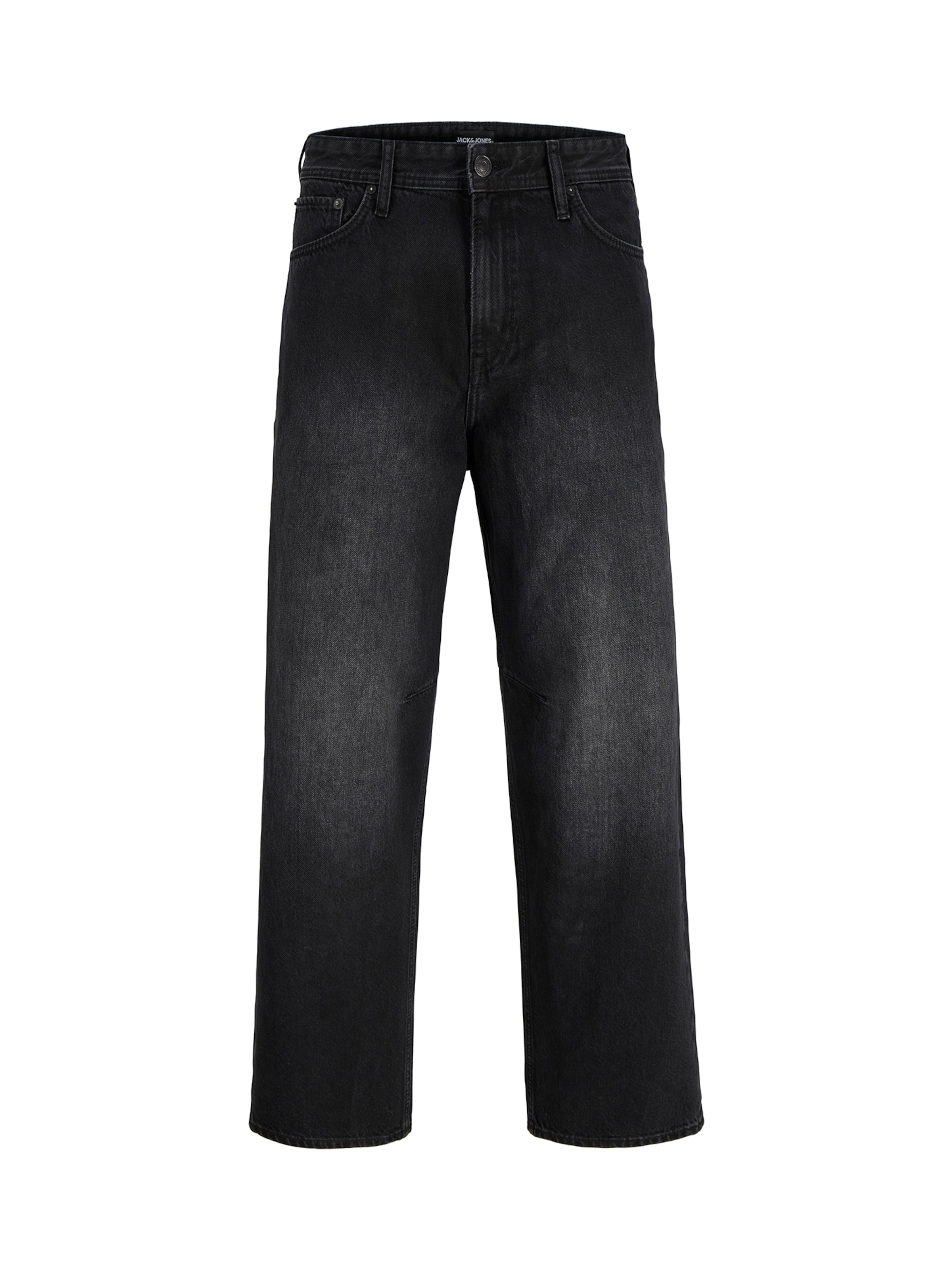 JACK & JONES Baggy Jeans 'JJIALEX JJJETT' in Schwarz: Vorderseite