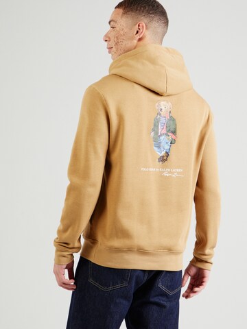 Sweat-shirt Polo Ralph Lauren en beige : devant