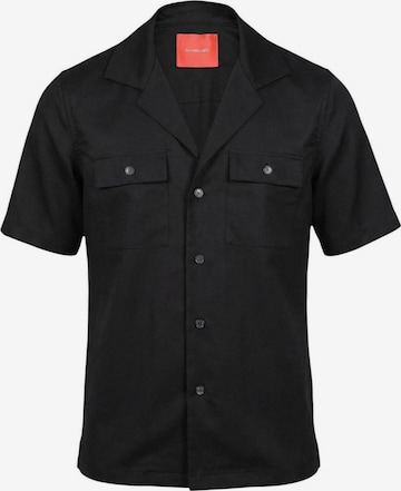 Regular fit Camicia di Gianni Lupo in nero: frontale