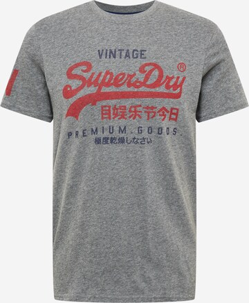 T-Shirt Superdry en gris : devant