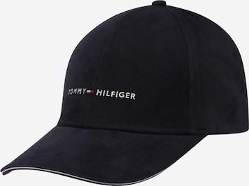 TOMMY HILFIGER Шапка с козирка в синьо: отпред