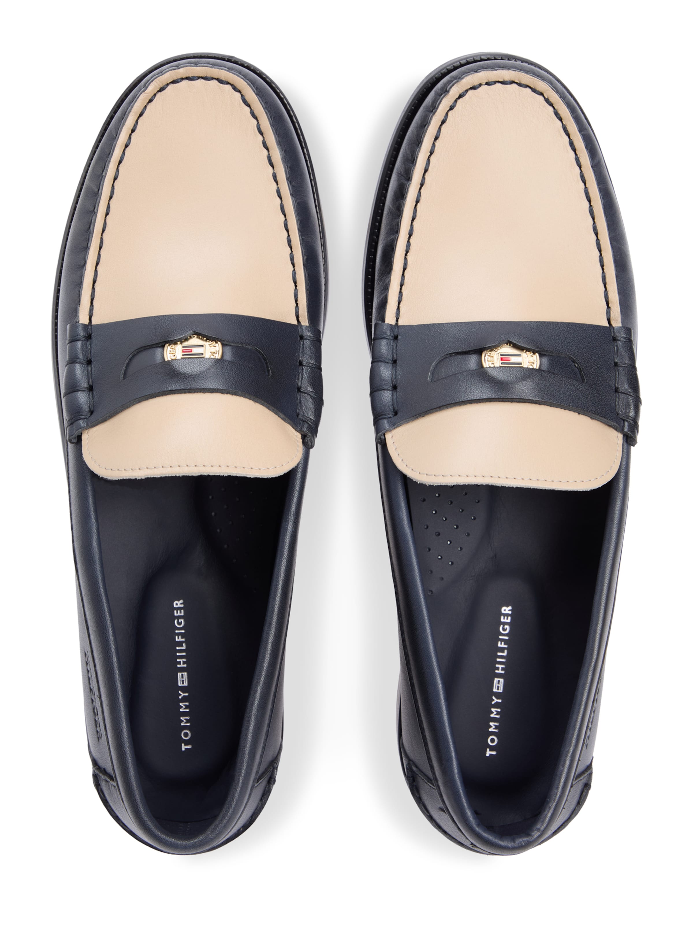 TOMMY HILFIGER Slipper in Blau