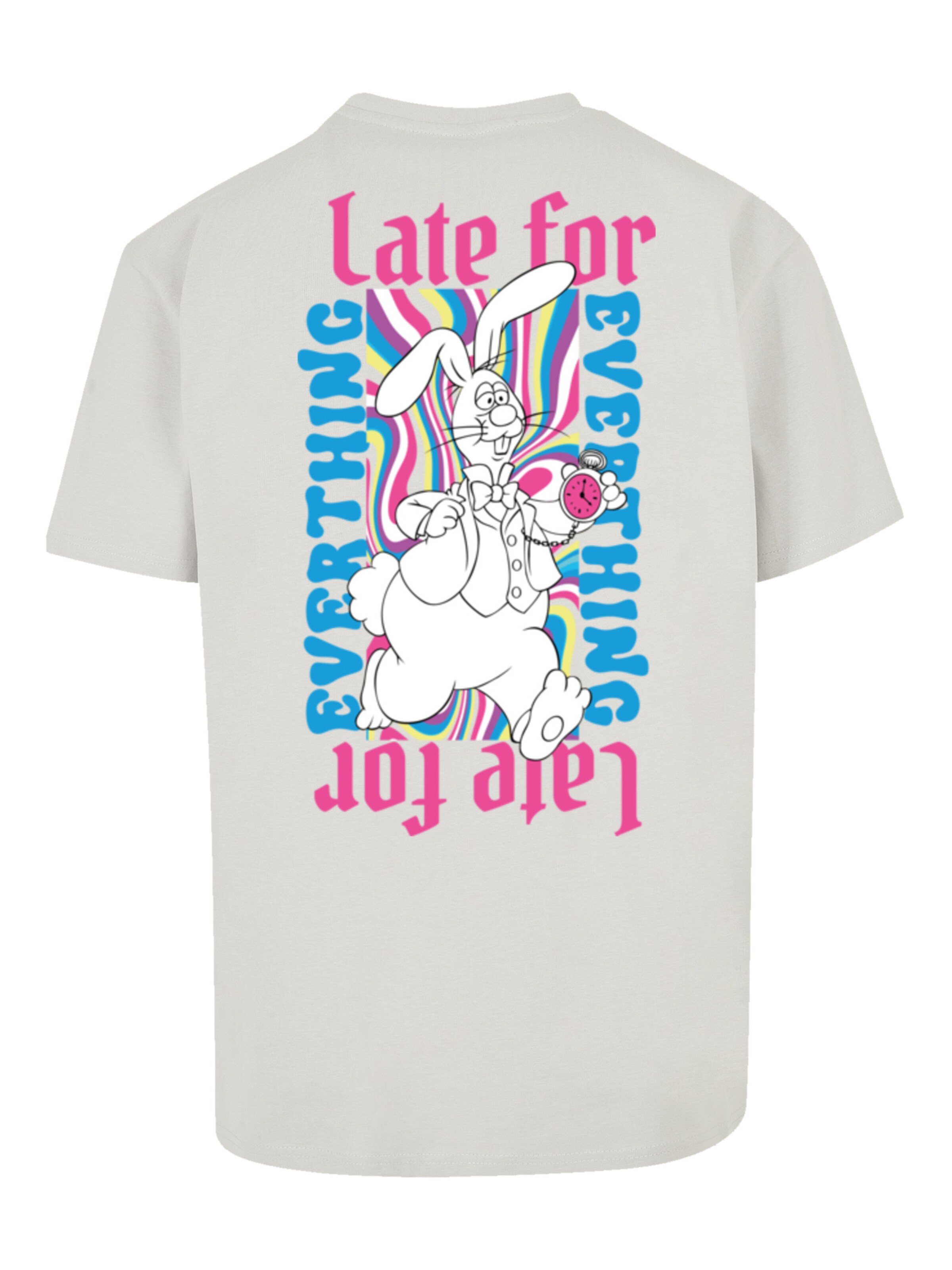 T-Shirt 'Alice im Wunderland Heroes of Childhood' F4NT4STIC en gris