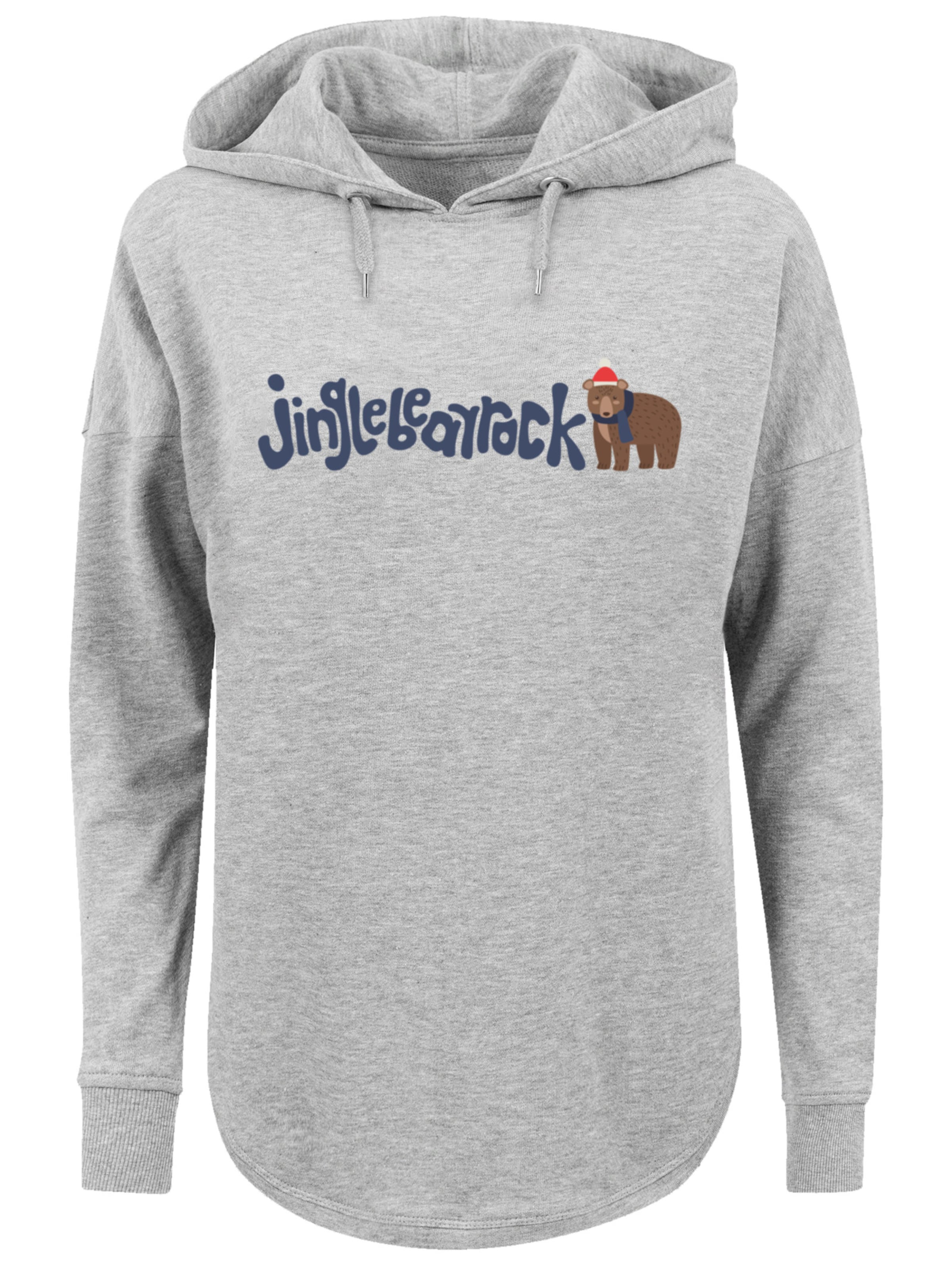 Sweat-shirt 'Christmas Jingle Bear Rock' F4NT4STIC en gris : devant