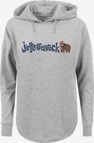 F4NT4STIC Sweatshirt 'Christmas Jingle Bear Rock' in Grey: front