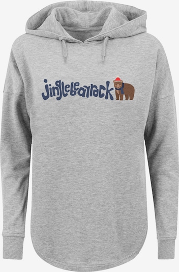 F4NT4STIC Sweatshirt 'Christmas Jingle Bear Rock' in Blue / Brown / mottled grey / Red, Item view