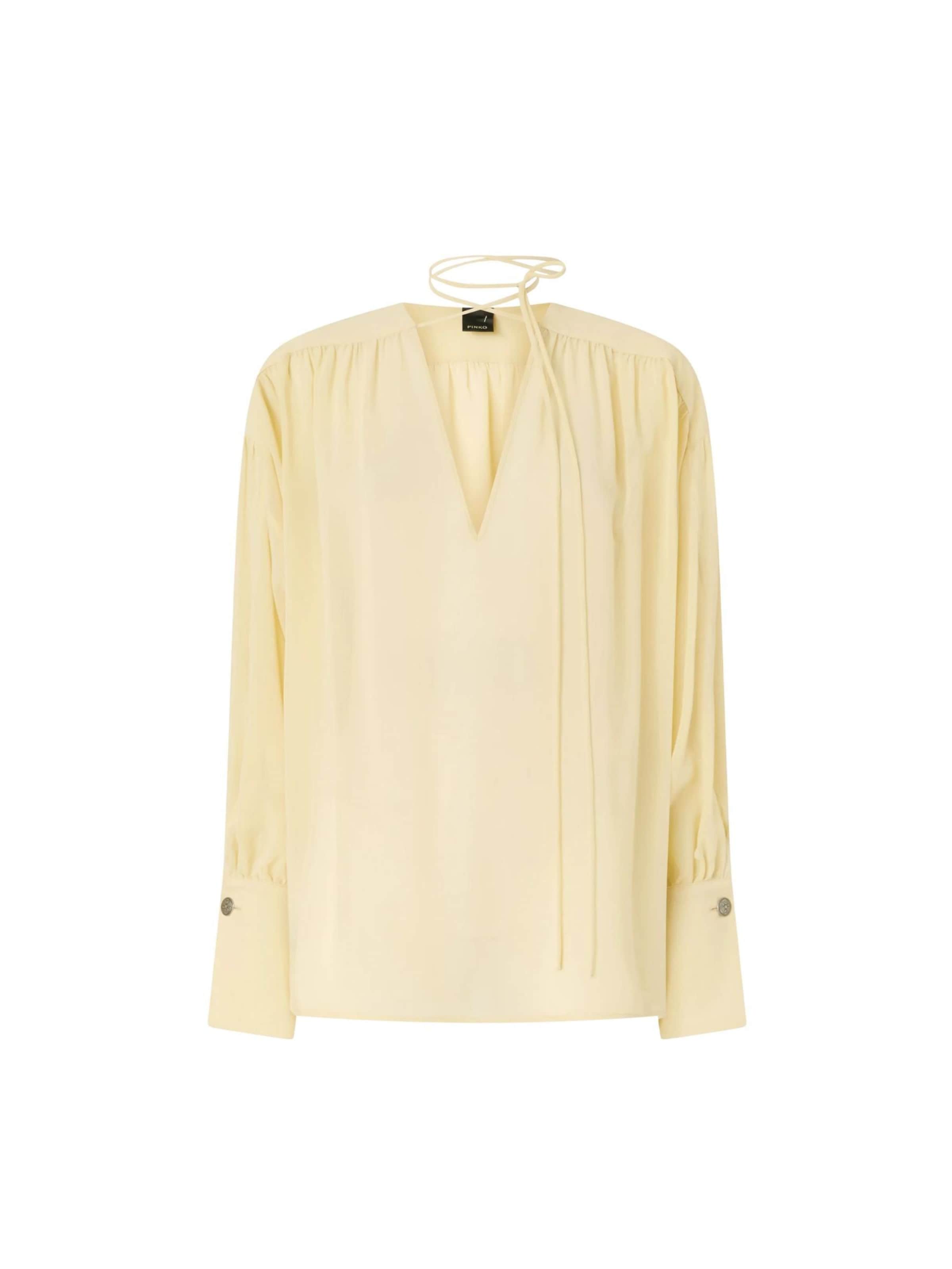 PINKO Blouse 'PINKO ASOLA BLUSA VOILE BLUSA' in Geel: voorkant