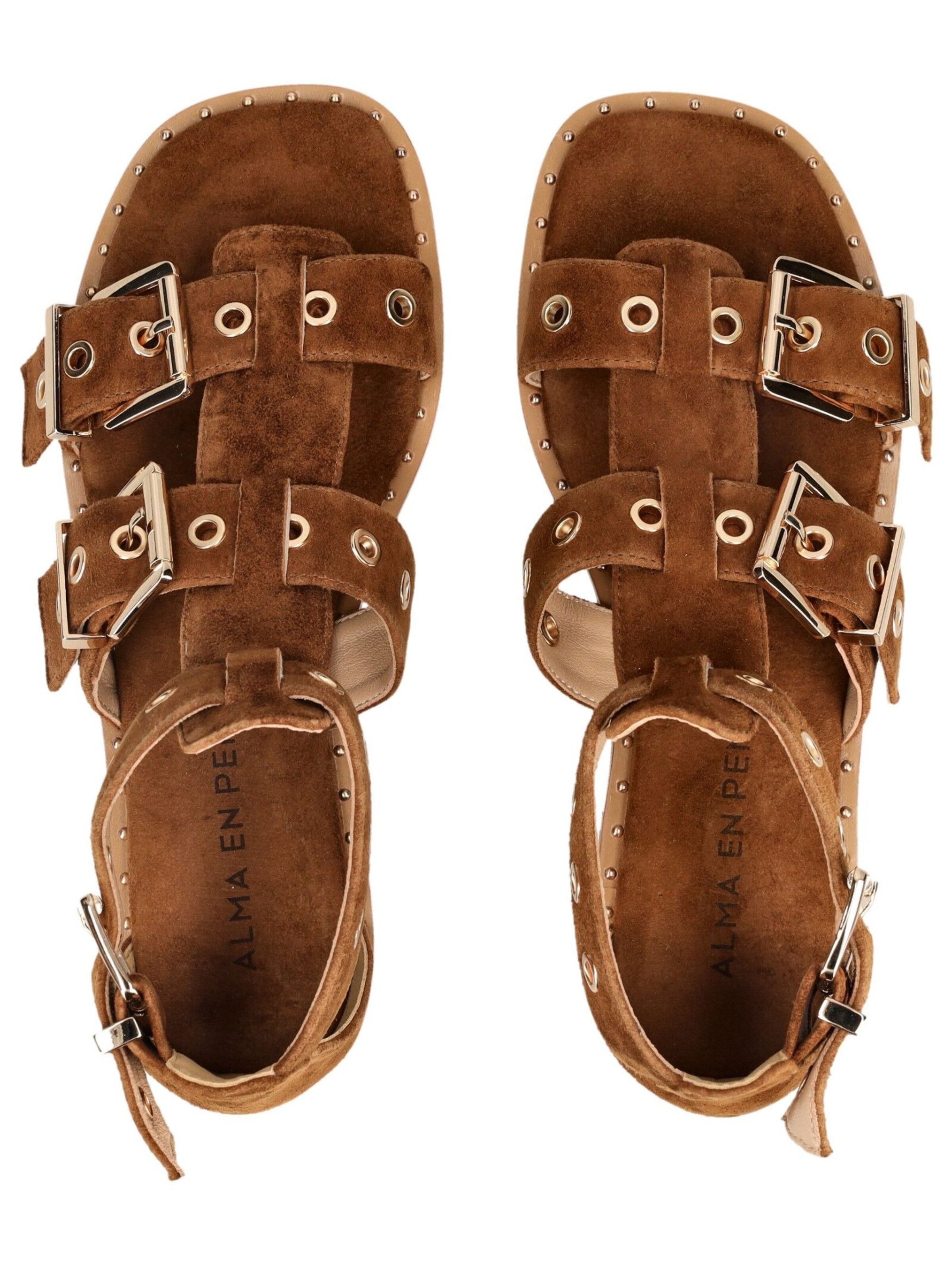 Alma En Pena Strap sandal in Brown