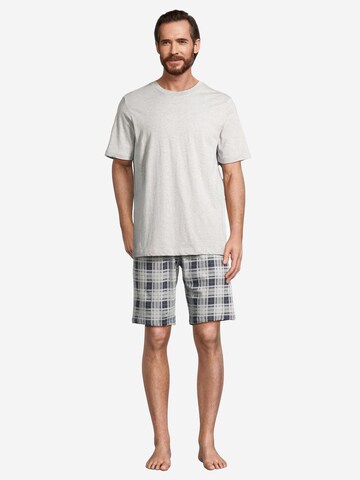 SCHIESSER Short Pajamas 'Night & Home' in Grey
