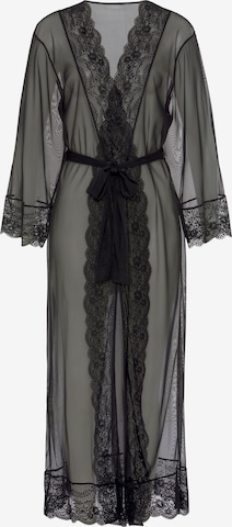 Robe de chambre LASCANA en noir : devant