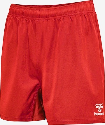 Hummel Regular Sports trousers in Red: front