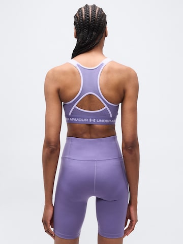 UNDER ARMOUR Бюстие Спортен сутиен в лилав