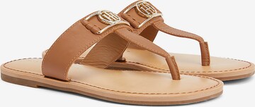 TOMMY HILFIGER T-Bar Sandals in Brown