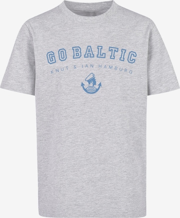 F4NT4STIC Shirt 'Go Baltic ' in Grey: front