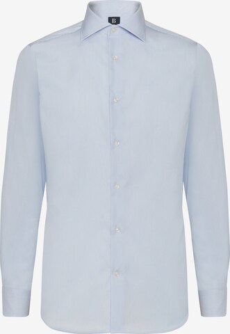 Coupe regular Chemise business Boggi Milano en bleu : devant