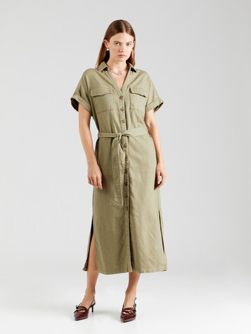 Robe-chemise 'Carmen' Lindex en vert : devant