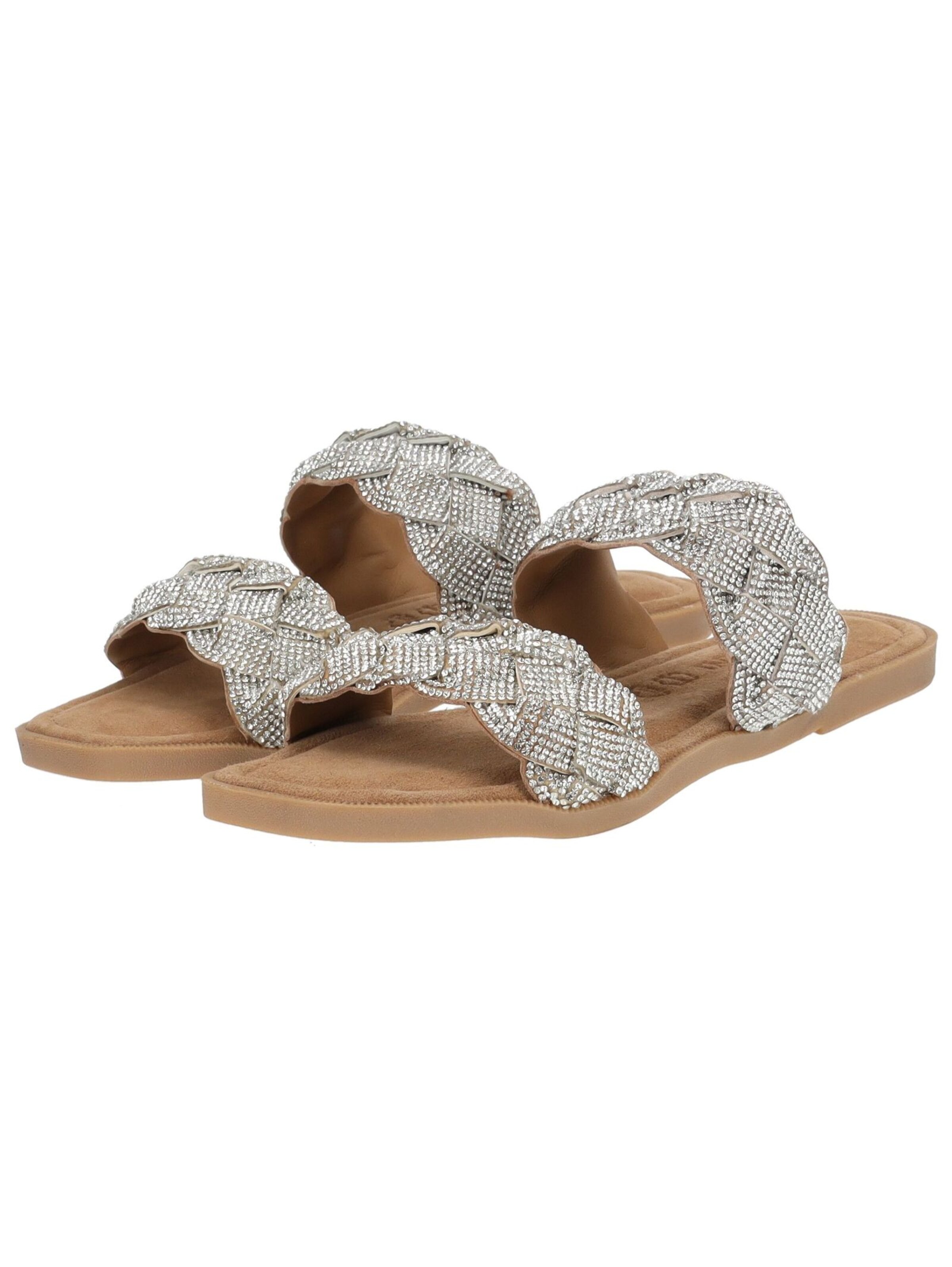 LAZAMANI Mules in Silver