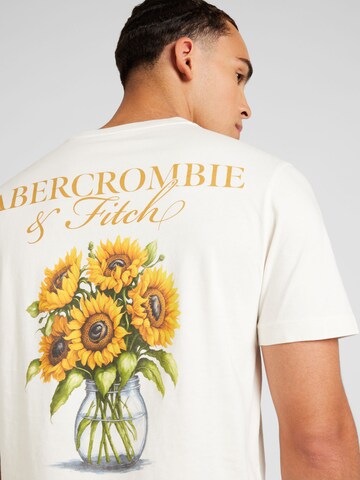 Abercrombie & Fitch T-Shirt 'SEASONAL IMAGERY' in Weiß