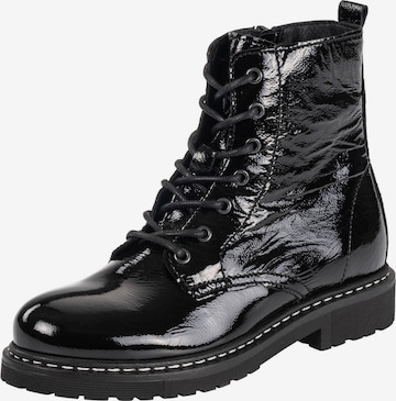 Bottines à lacets 'Biak' Palado en noir : devant