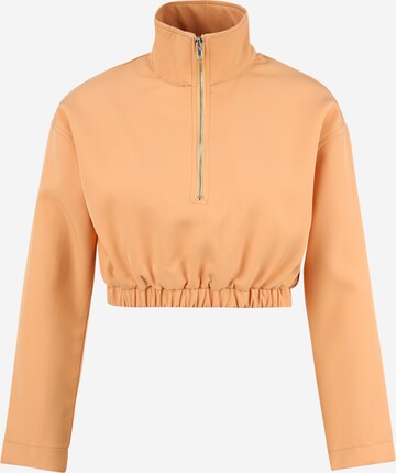 Sweat-shirt Missguided Petite en orange : devant