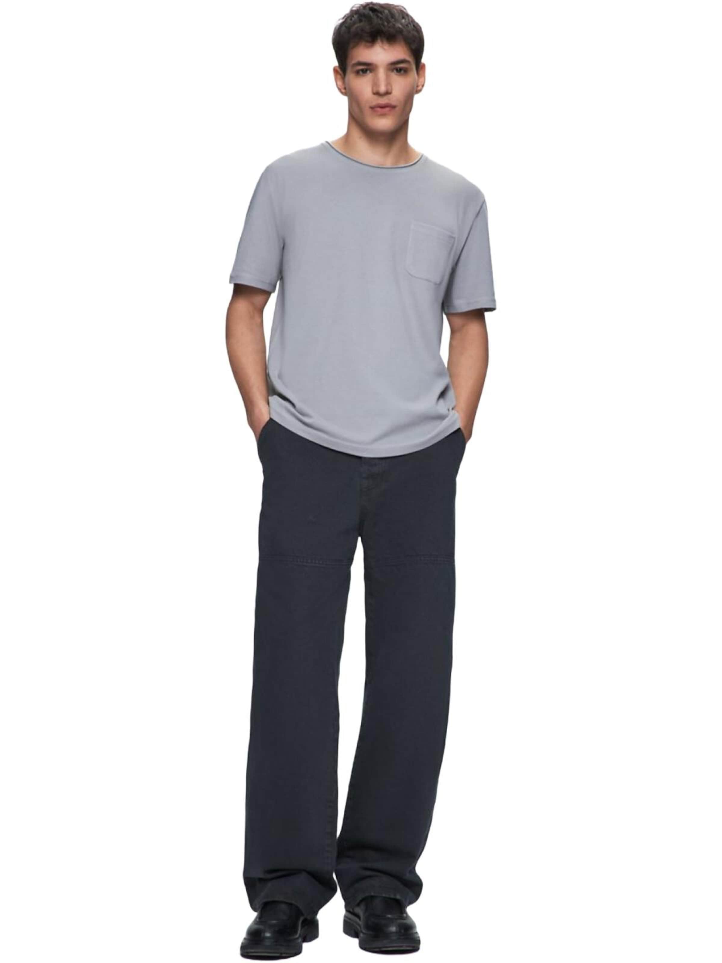 Maglietta 'LTB Jeans Herren-Piqué-T-Shirt' di LTB Jeans in grigio
