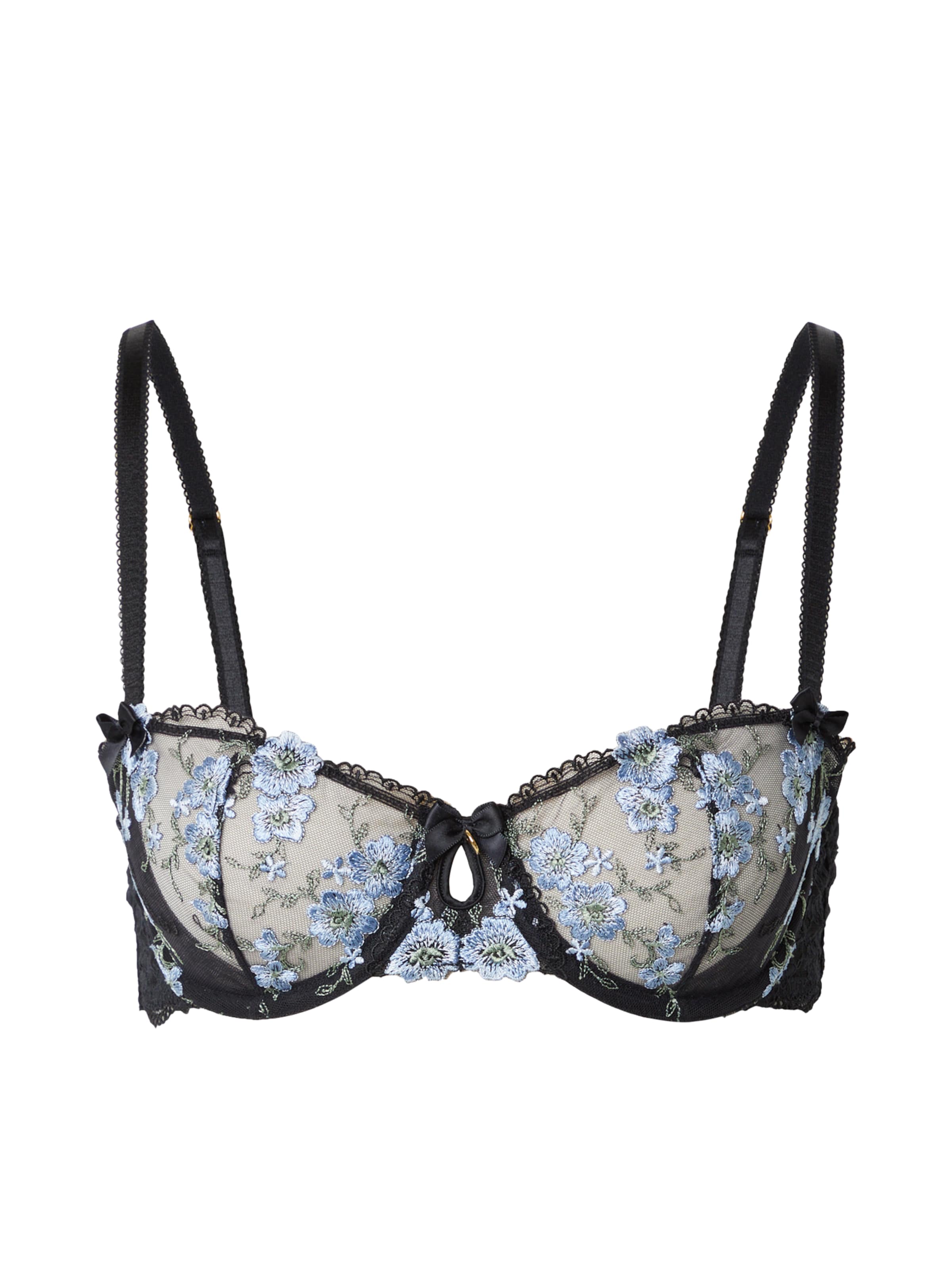 Balconette Sutien de la Boux Avenue pe negru: față