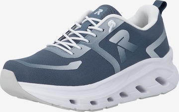 Baskets basses Rieker en bleu : devant