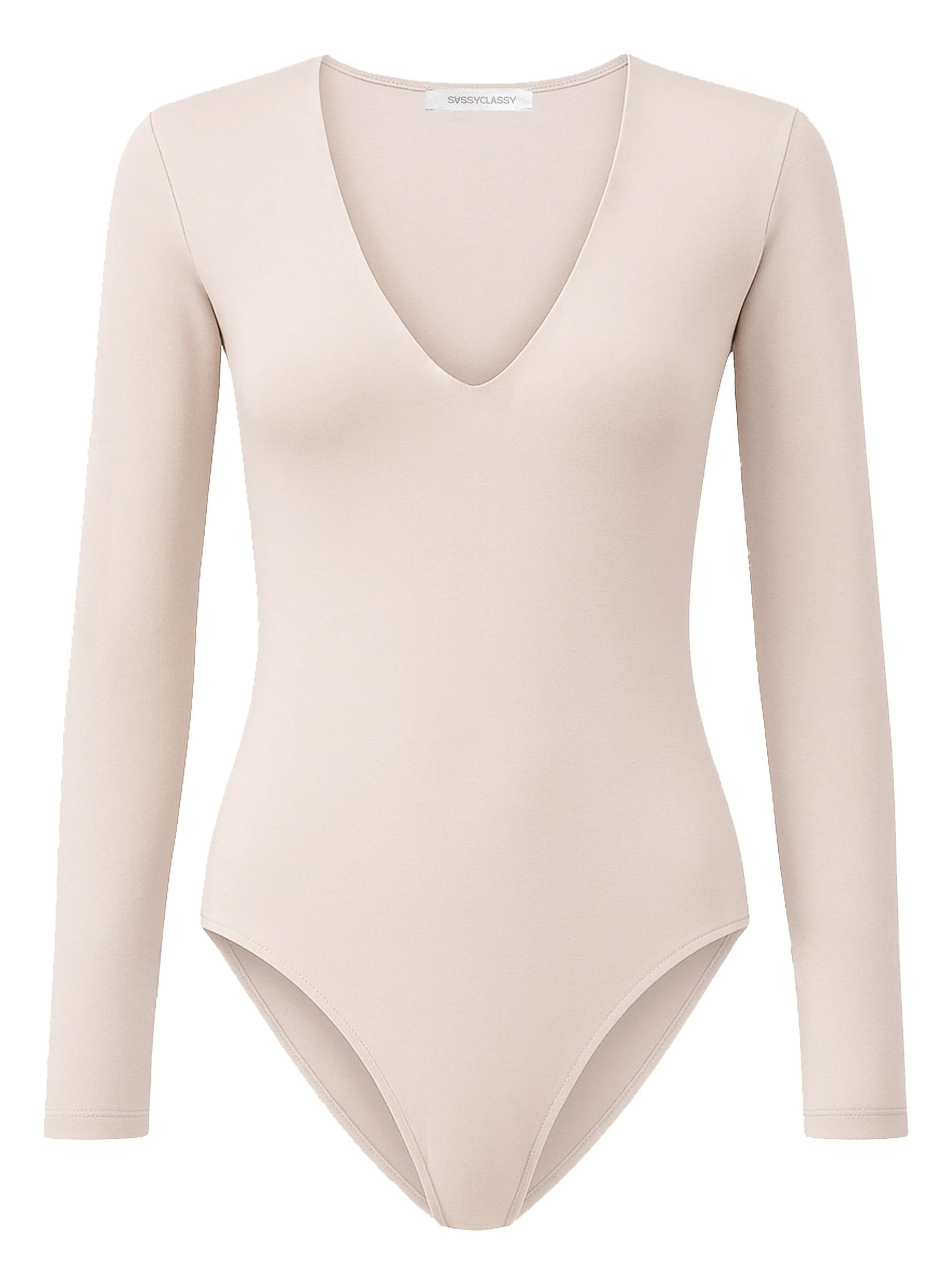 SASSYCLASSY Shirtbody‌‌‌‌‌‌‌‌‌‌ in Beige: Vorderseite